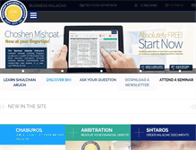 Tablet Screenshot of businesshalacha.com